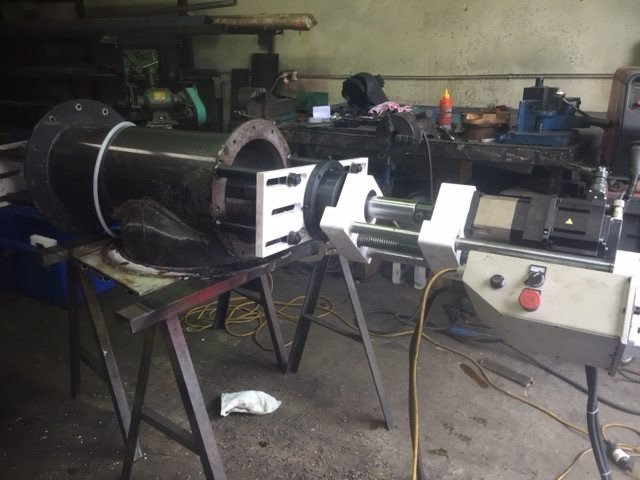 Machined component in the Odlum Engineering workshop